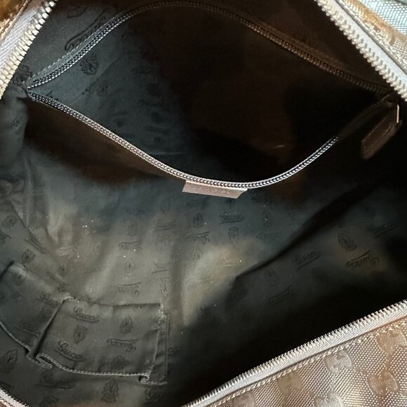 Authentic Gucci Imprime GG Monogram Large Zippered Shopping Tote Bag - Picture 12 of 14